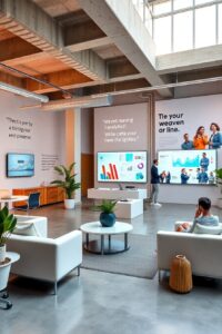 Modern Office Space with Business Tools – free AI stock image