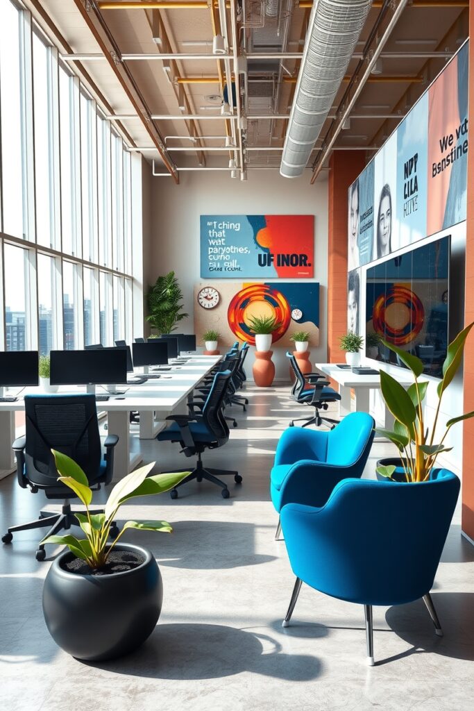 Modern Office Space with Tech Gadgets – free AI stock image