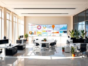 A Modern Office Space with Technology – free AI stock image