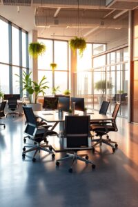 Modern Office with Business Technology Setup – free AI stock image