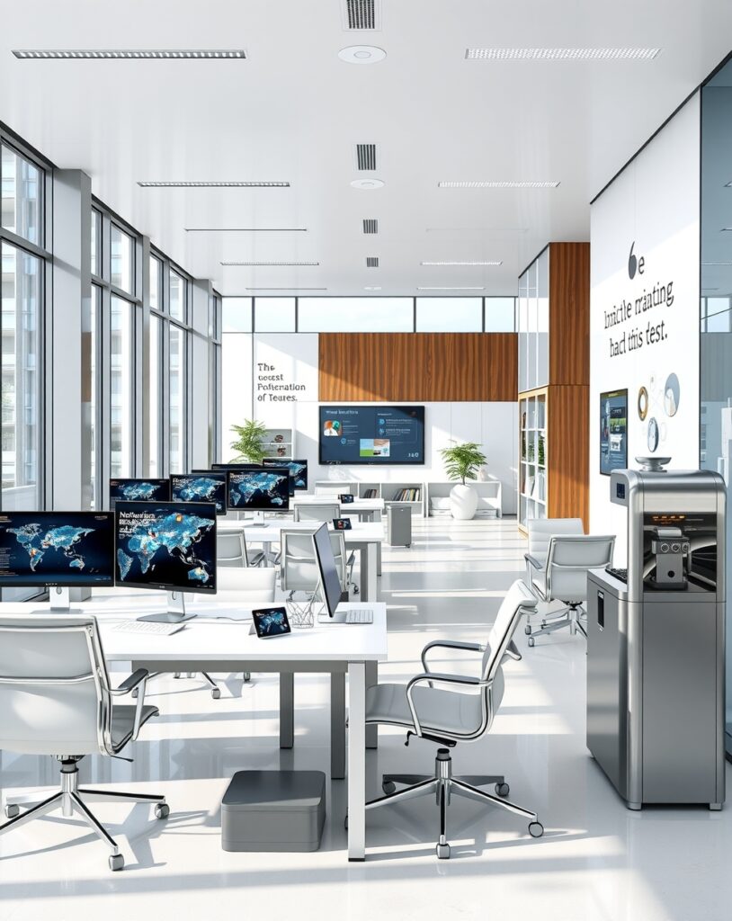 Modern Office with High-Tech Tools – free AI stock image
