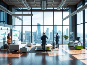 Modern Office with Innovative Business Strategies – free AI stock image