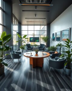 Modern Office with Innovative Business Strategies – free AI stock image