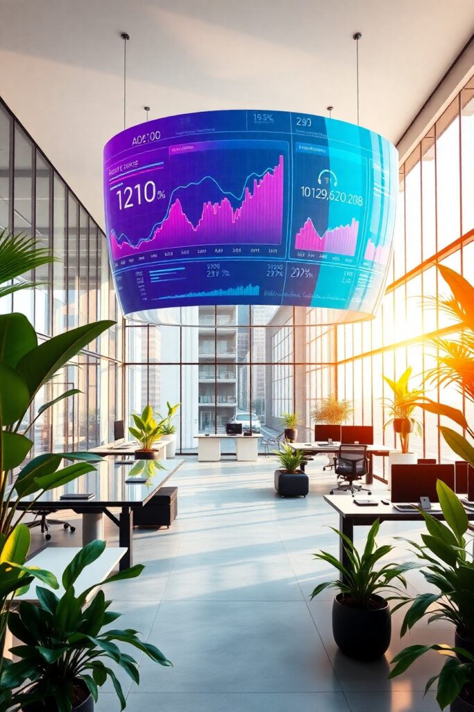 Modern Office with Innovative Technology – free AI stock image