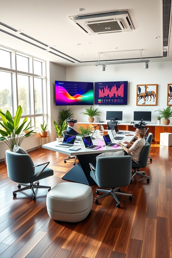 Modern Office Workspace for Business Innovation – free AI stock image