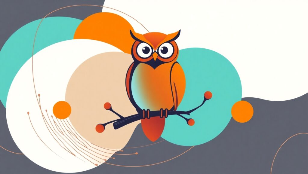 Modern Owl Logo Design – free AI stock image