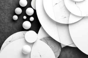Monochrome Layers of Abstract Patterns – free AI stock image