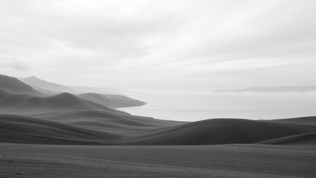Monochrome Serenity in Nature – free AI stock image