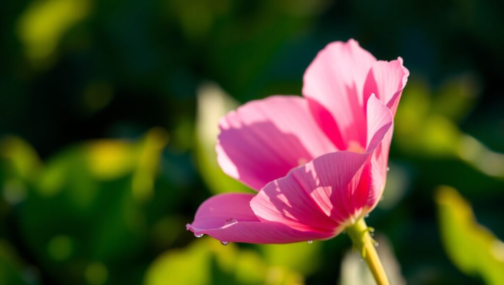 Morning Dew on Rare Flower – free AI stock image