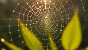 Morning Dew on Spider – free AI stock image