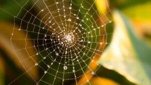 Morning Dew on Spider – free AI stock image