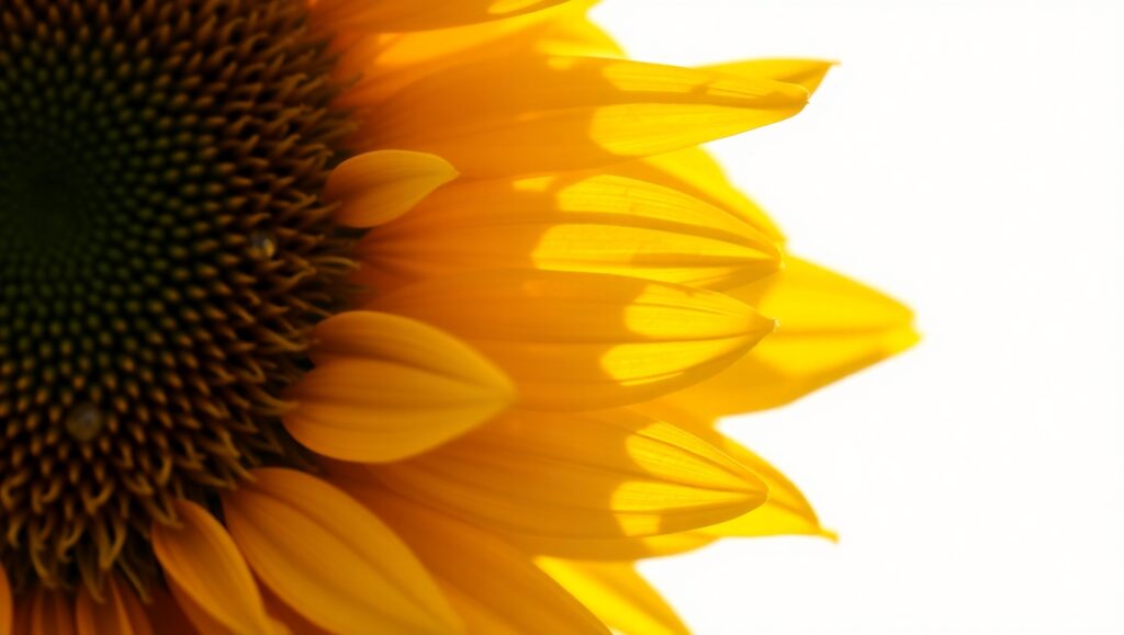 Morning Dew on Vibrant Sunflower – free AI stock image