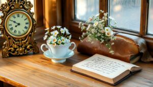 Morning Light Still Life – free AI stock image