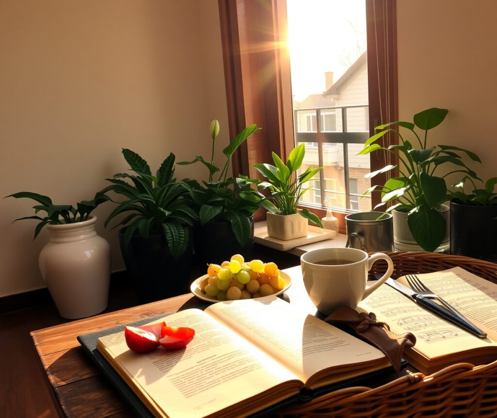Morning Routine in a Cozy Apartment – free AI stock image