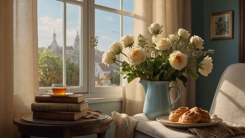 Morning Routine in a Cozy Home – free AI stock image