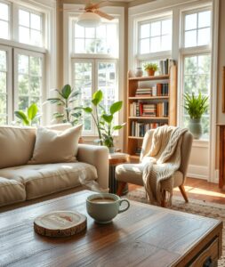 Morning Routine in a Cozy Living Space – free AI stock image