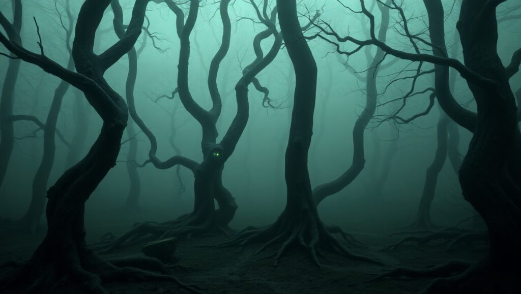 Mysteries of the Haunted Forest 2A1 – free AI stock image