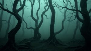 Mysteries of the Haunted Forest 2A1 – free AI stock image