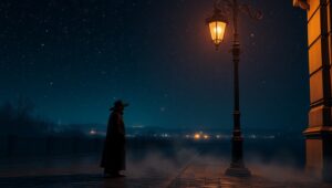 Mysterious Night Under Stars – free AI stock image
