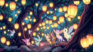 Mystical Forest Adventure – free AI stock image