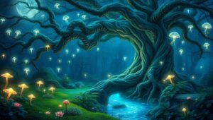 Mystical Forest Guardian – free AI stock image