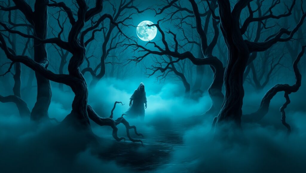 Mystical Haunt of the Night – free AI stock image