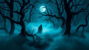Mystical Haunt of the Night – free AI stock image