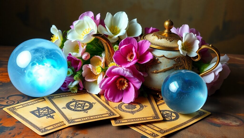 Mystical Still Life Arrangement – free AI stock image