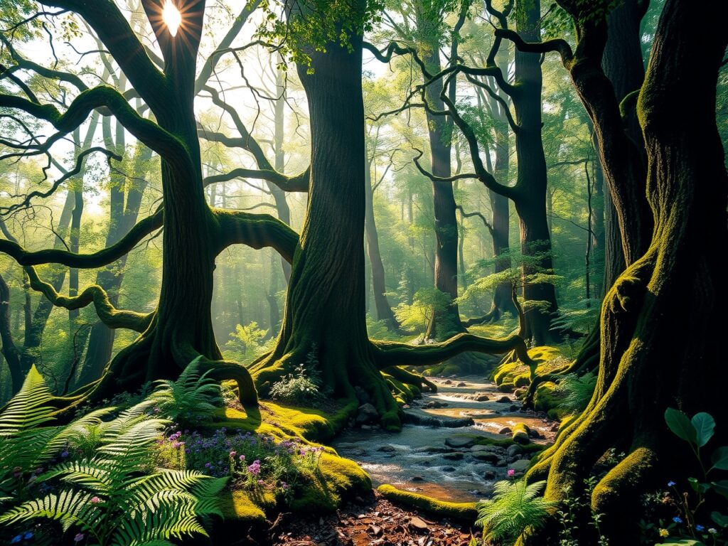 Mystical Whispers of the Enchanted Forest – free AI stock image