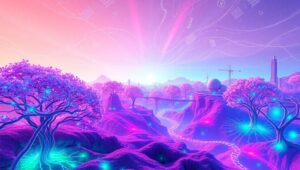 Nature Meets Technology in Collage 1r0 – free AI stock image