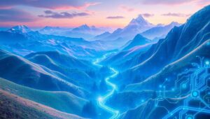 Nature Meets Technology in Collage – free AI stock image