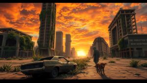 Nature Reclaims the Ruins – free AI stock image