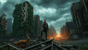 Nature Reclaims the Ruins – free AI stock image