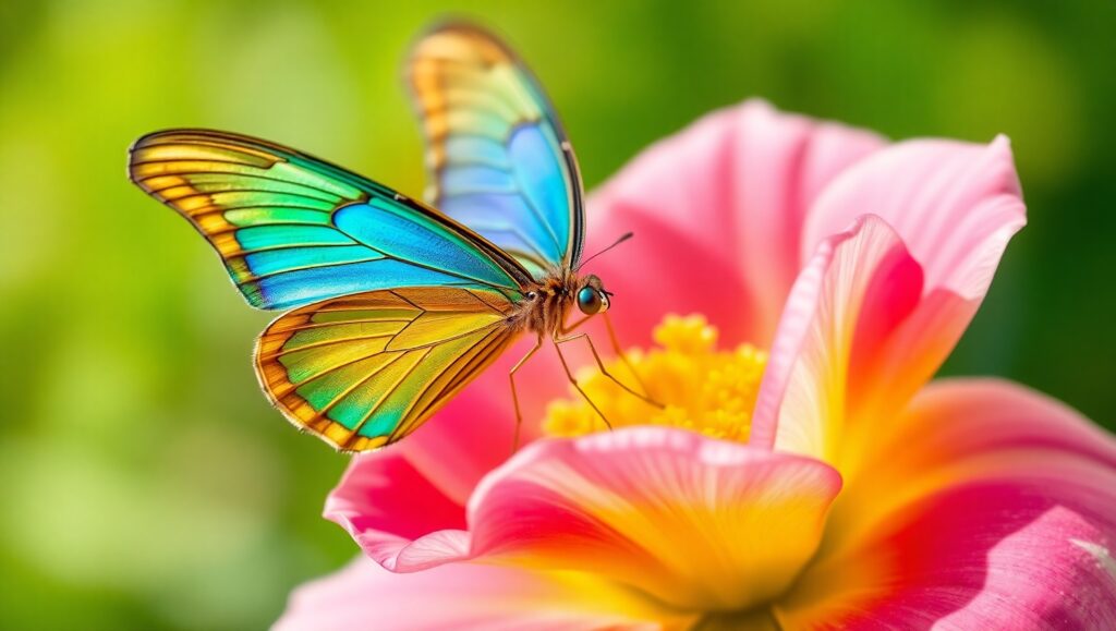 Nature’s Beauty: Close-Up of Butterfly – free AI stock image