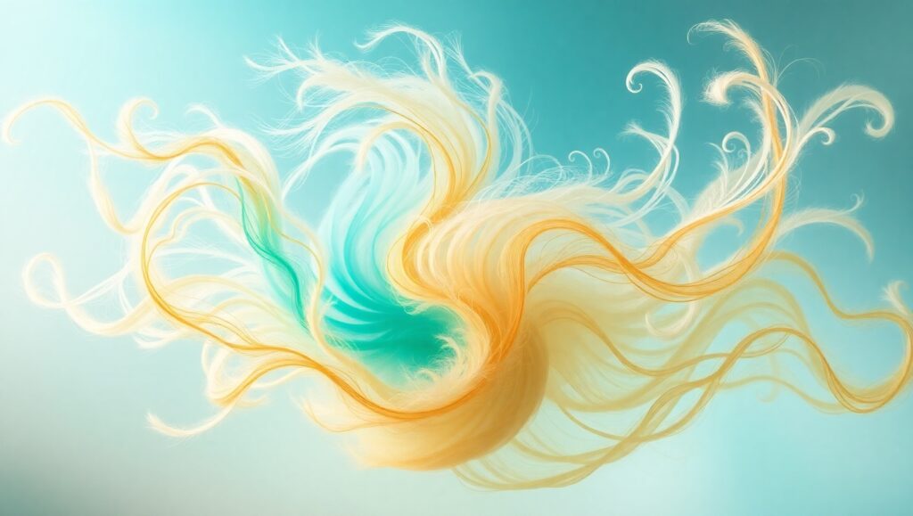 Nature’s Flow: A Biomorphic Dream – free AI stock image