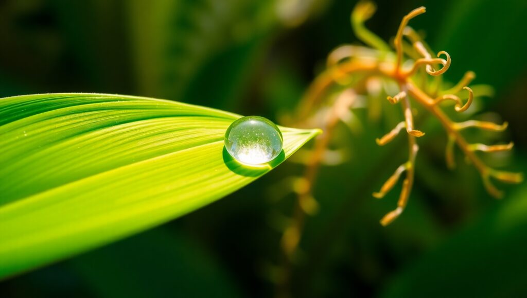Nature’s Jewel: Macro Photography – free AI stock image
