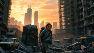 Nature’s Reclamation: Urban Despair – free AI stock image
