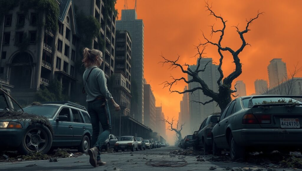 Nature’s Triumph Over Ruins – free AI stock image