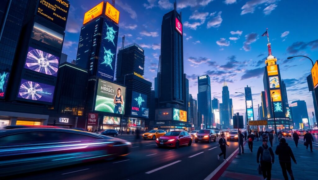 Neon Dreams in a Cyberpunk City L9B – free AI stock image
