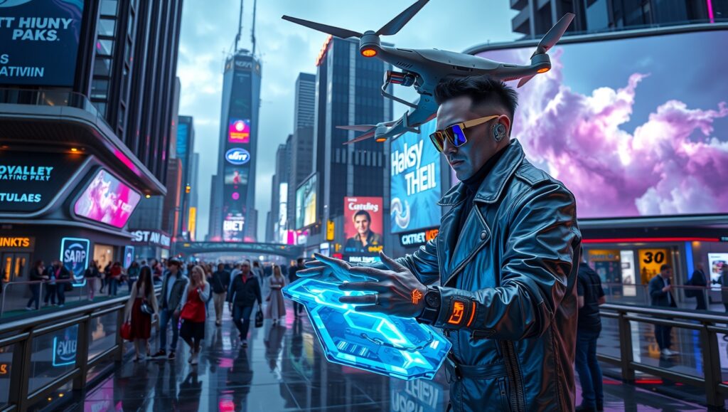 Neon Dreams of a Cyberpunk City – free AI stock image