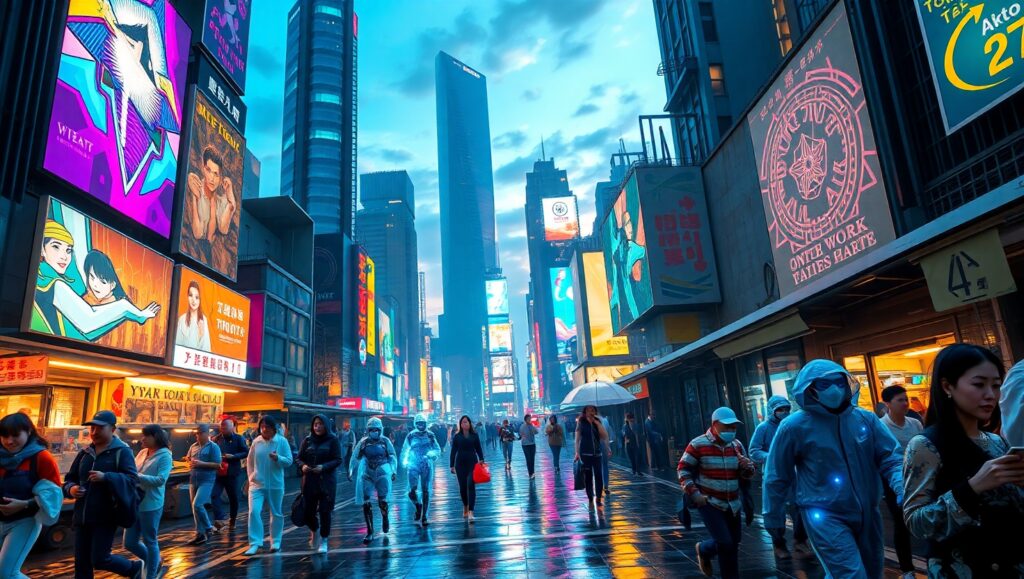 Neon Dreams of a Cyberpunk Future – free AI stock image