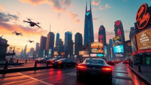 Neon Dreams of Tomorrow – free AI stock image