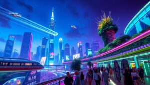 Neon Dreams of Tomorrow C6v – free AI stock image