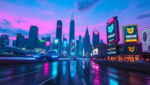 Neon Dreams of Tomorrow’s City Z6o – free AI stock image