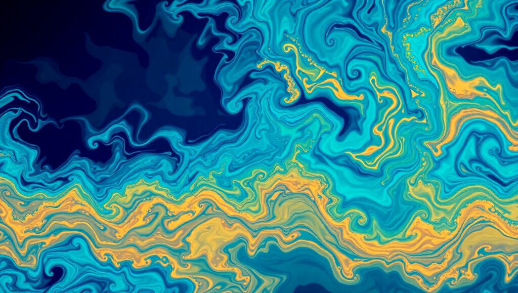 Ocean Currents Data Visualization – free AI stock image