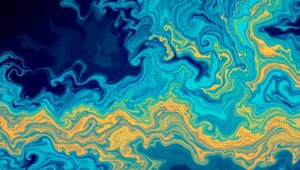 Ocean Currents Data Visualization – free AI stock image