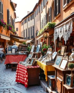 Old-fashioned Market with Antique Goods – free AI stock image