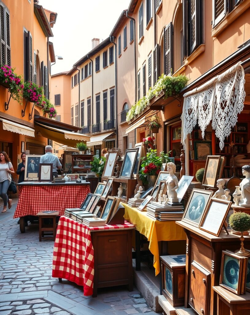 Old-fashioned Market with Antique Goods – free AI stock image