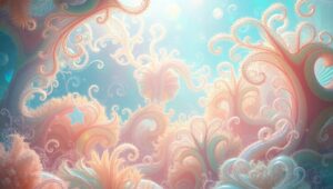 Organic Dreams in Surreal Landscapes – free AI stock image