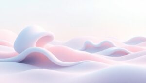Organic Landscapes in Biomorphic Style – free AI stock image